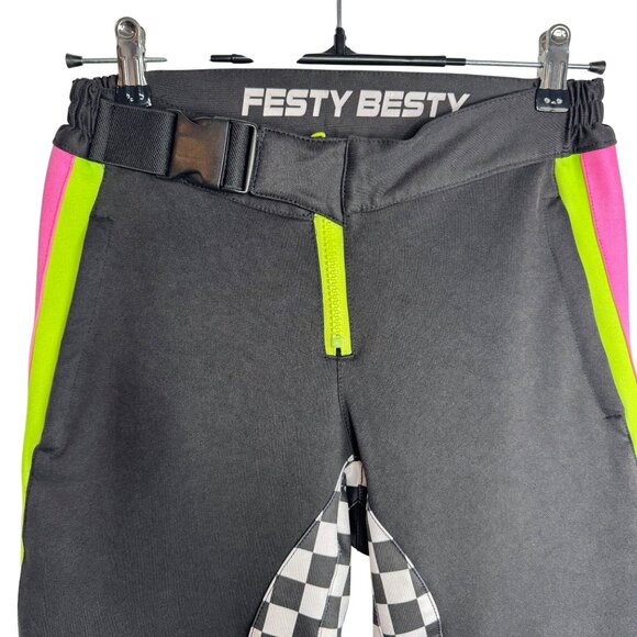 Festy Besty Moto Collection 001 Black and Neon Car Racing Jogger Women's Size S - Picture 5 of 12